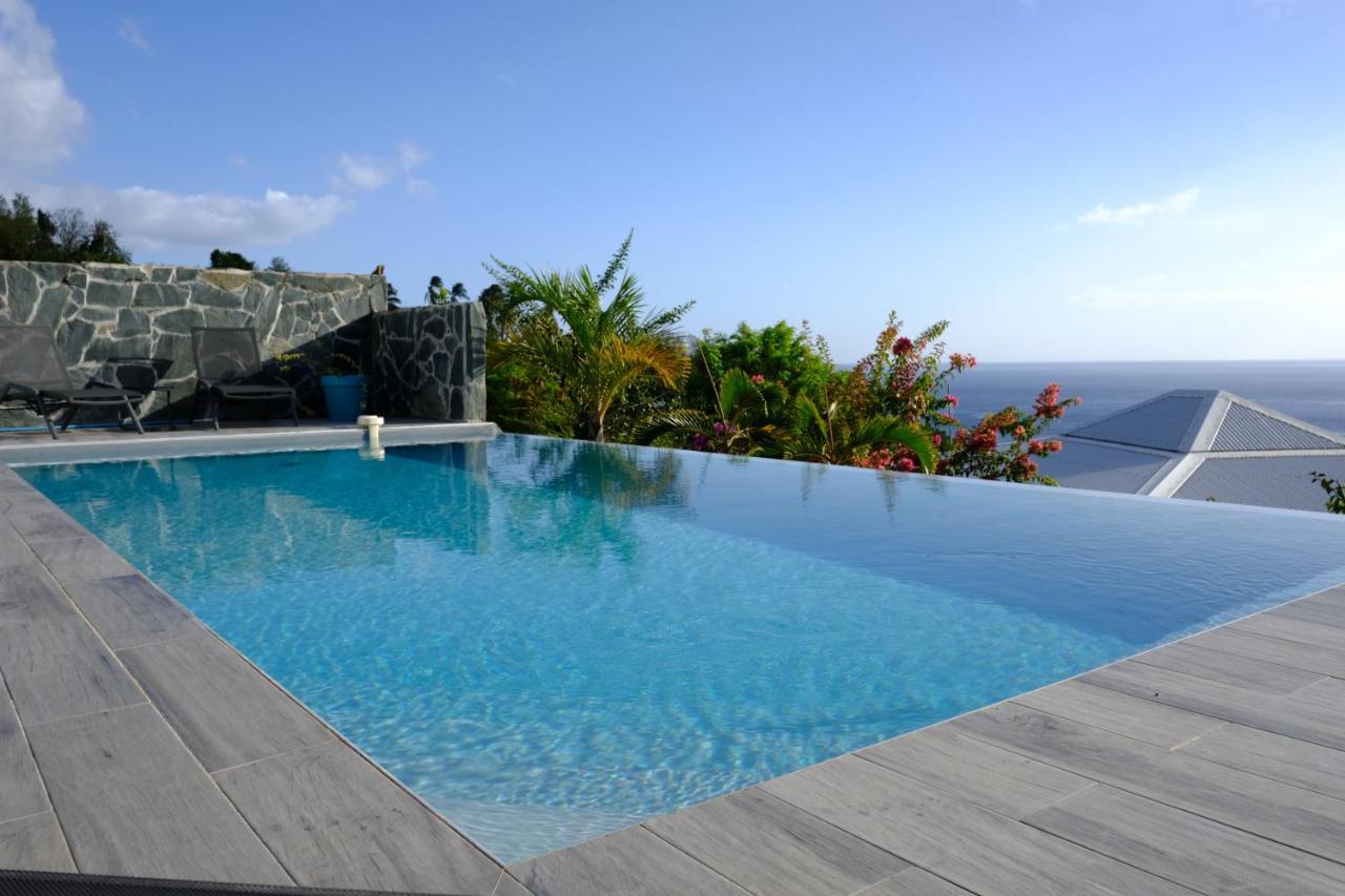 Sunset Palm - Villa Creole Avec Piscine Face Au Coucher De Soleil Et A La Reserve Cousteau Bouillante Eksteriør billede