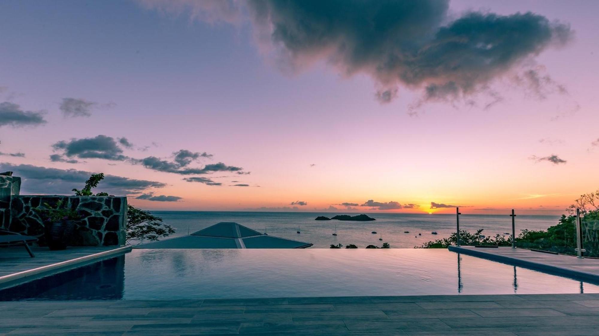 Sunset Palm - Villa Creole Avec Piscine Face Au Coucher De Soleil Et A La Reserve Cousteau Bouillante Eksteriør billede